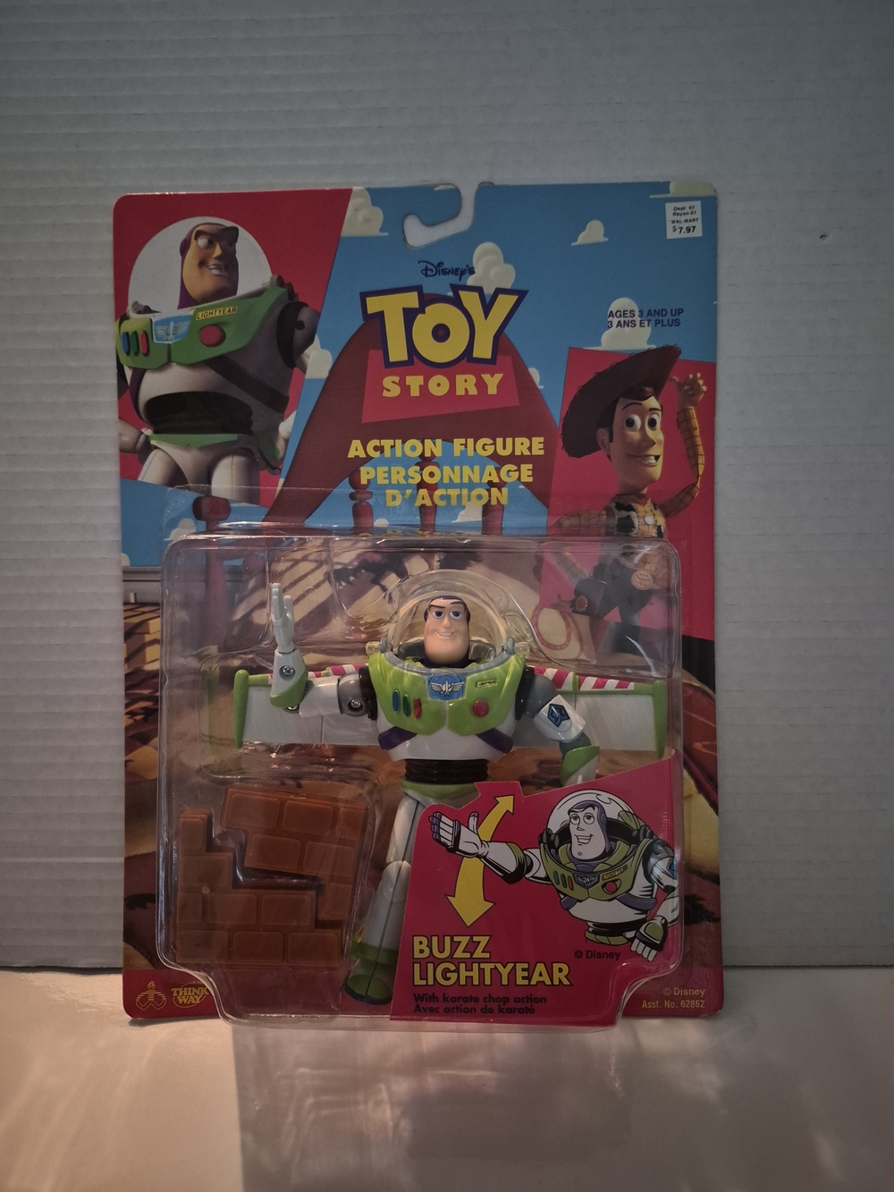 1995 Thinkway toys Disney Toy Story Buzz Lightyear Figure Karate Chop action